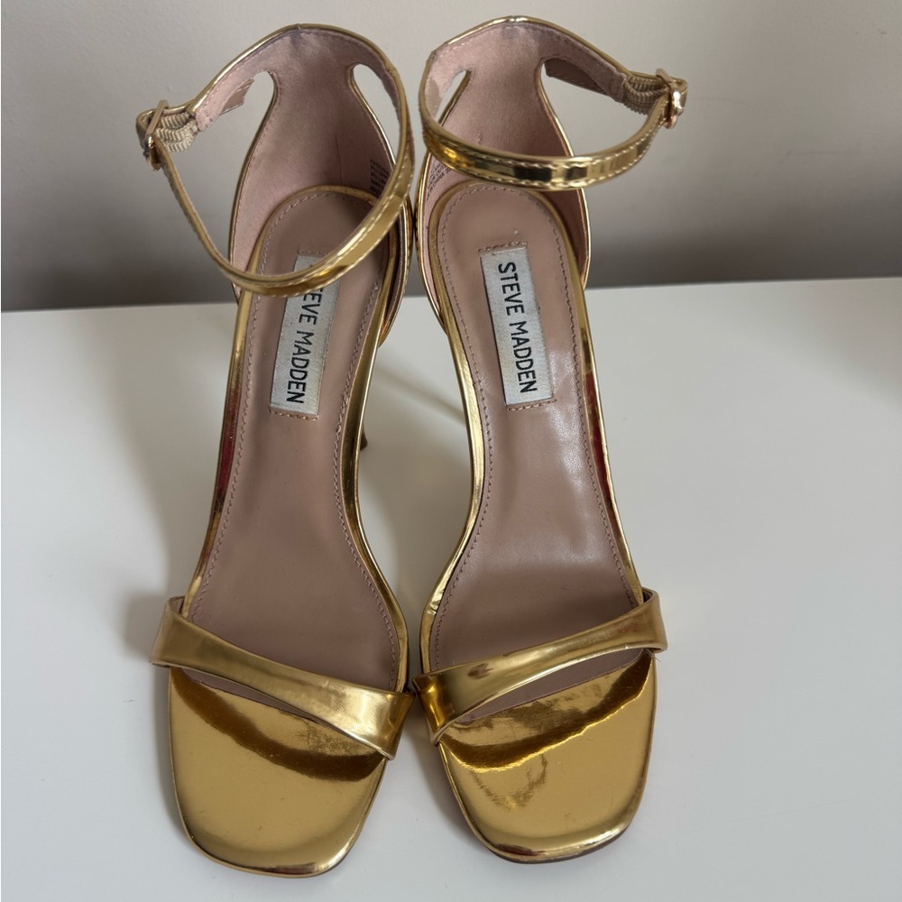 Steve Madden Gold Women's Heels - Picture 1 of 6